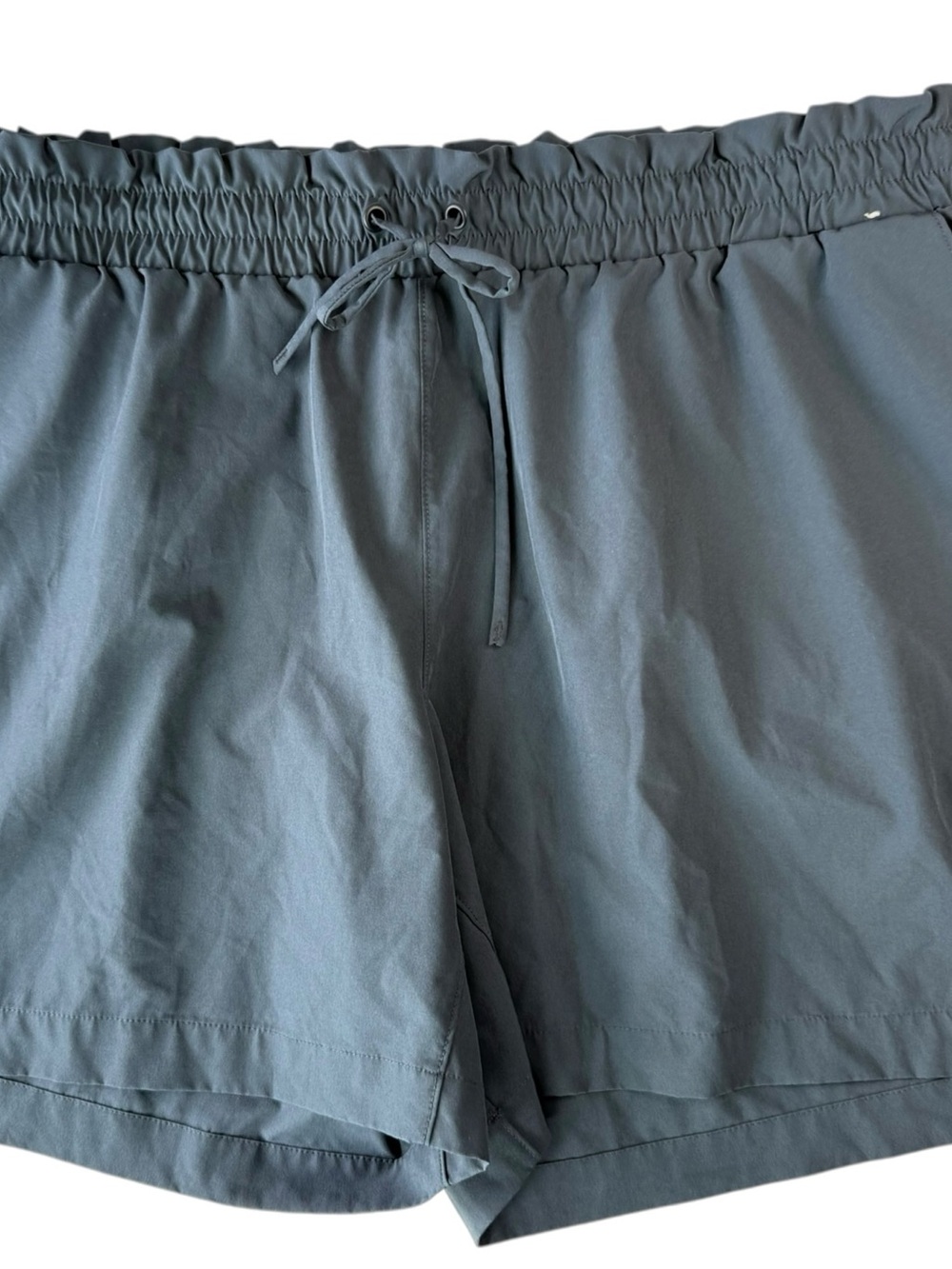 Mondetta Slate Blue Elastic-Waist Athletic Shorts Women XXL